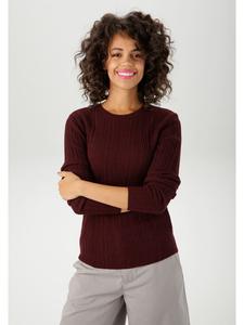 Aniston Свитер бордового цвета