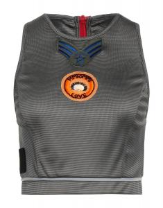 Кроп-топ Mr & Mrs Italy, угольно-серый