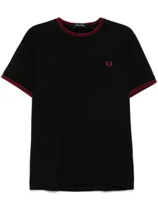 Футболка с контрастной отделкой Fred Perry, черный