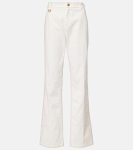 Прямые брюки из хлопчатобумажной ткани Chloé, Iconic Milk