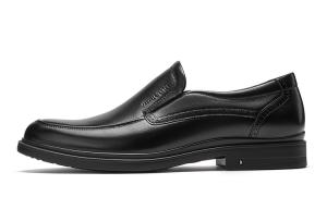 HARSON Повседневные кожаные туфли мужские низкие, черные