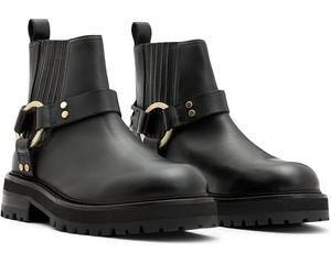Ботинки AllSaints Maddie Biker Boots, цвет Black/Warm Brass