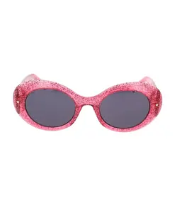 Солнцезащитные очки с блестками la eye cf7004/s Chiara Ferragni Collection, розовый