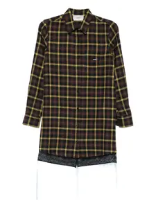 Платье с панельной многослойной отделкой Coperni, коричневый