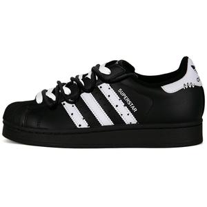 Adidas Originals Superstar 2 Cow Puzzle Abrasion Resistant Low top детские скейтбординг кроссовки Black Unisex