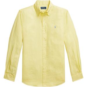 Льняная рубашка Polo Ralph Lauren, желтый