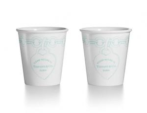 Кофейные чашки из фарфора Tiffany & Co. Return to Tiffany, 300 мл, 2 предмета, белый