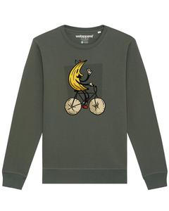 Свитер Watapparel Sweatshirt Banana Rider, оливковый