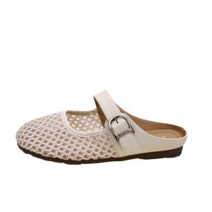 WUJI Устойчивые к запаху износостойкие нескользящие закрытые тапочки женские Ecru, цвет Ecru