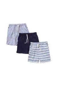 Набор из 3 однотонных шорт с принтом Just Essentials, серый