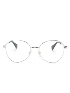 Очки CT0449O в круглой оправе Cartier Eyewear, серебяный