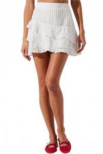 Кенсли Мини-юбка в белом ASTR