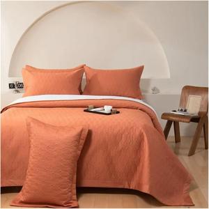 Generic Комплект постельного белья из египетского хлопка 1000TC со стеганым покрывалом