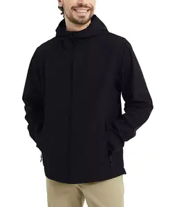 Мужская водонепроницаемая всесезонная куртка от дождя Hawke & Co., черный