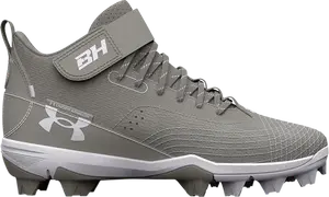 Бутсы Under Armour Harper 7 Mid RM GS Grey White, серый