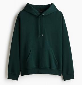 Худи H&M Loose Fit, темно-зеленый