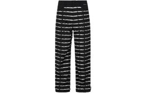 Повседневные брюки мужские черные с принтом по всей поверхности EVISU