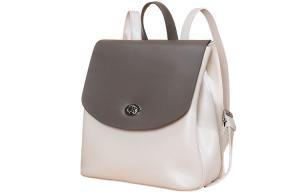 LOLLiPOPS Женский рюкзак из коровьей кожи серо-белый, Gray & White