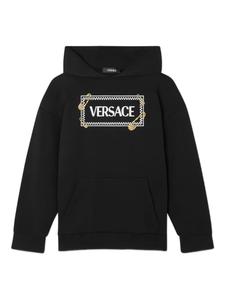 Versace Kids худи с логотипом, черный