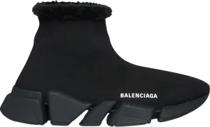 Кроссовки Balenciaga Wmns Recycled Speed 2.0 Sneaker Black, черный