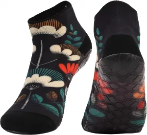 RANDY SUN Пляжные носки для песка с быстросохнущей подошвой, дышащие бесшовные йога-носки с подошвой из ТПЭ, для босых ног, черный