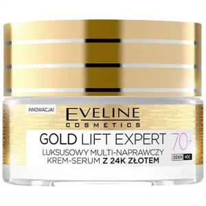 Eveline Cosmetics Gold Lift Expert дневной и ночной крем-сыворотка для лица 70+, 50 мл
