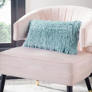 Подушка декоративная Safavieh Indoor / Outdoor Shag, 12x20 см, синий