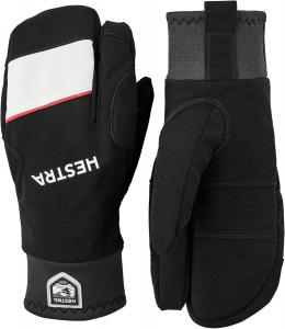 Перчатки Hestra XC Tracker с тремя пальцами, ветрозащитные, водостойкие, для беговых лыж, зимних видов спорта и тренировок по бегу, Black