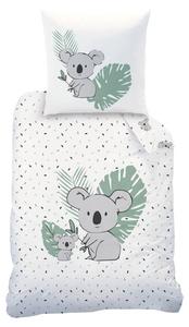 Детское постельное белье MTOnlinehandel Mia & Max 2tlg., зеленый - белый - текстиль - 135 x 200 x 1 см