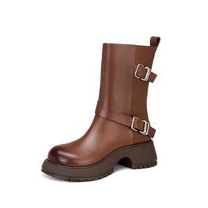 JESSICA SOPHIA Женские черные полусапожки светло-кофейного цвета, цвет Light Coffee