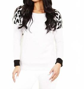 Топ с принтом «Зебра» в белом/черном цвете Angel Apparel, белый/черный