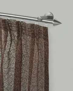 Карниз для штор GARESA "DIAMANT", 1 направляющая, желаемая длина, комплект внутренних направляющих, выдвижной, наконечник, нержавеющая сталь 320 см, Ø16мм, цвет edelstahlfarben