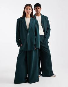 COLLUSION Унисекс, широкие брюки, бирюзовый цвет