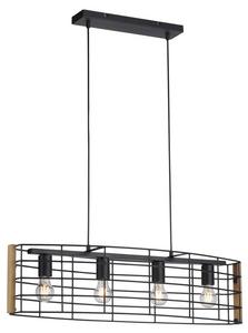 Подвесной светильник JUST LIGHT DRAIN Holz, 83 х 83 см