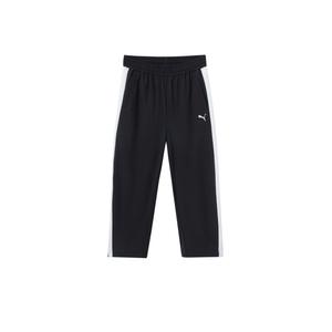Тонкие вязаные детские спортивные штаны PUMA, черный