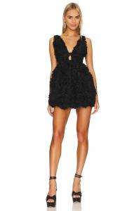 Платье мини For Love & Lemons Astrid, черный