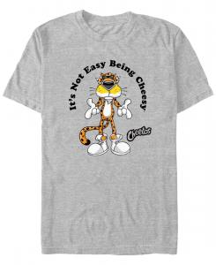 Мужская футболка с коротким рукавом и принтом "Cheesy Chester" на кнопках Fifth Sun, Athletic heather