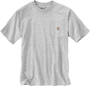 Carhartt мужская футболка 106760 Relaxed Fit с коротким рукавом и карманом C Graphic, Heather Grey