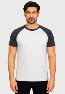 Футболка Humy 2ER PACK MIT RAGLANÄRMELN, Grau/Grey