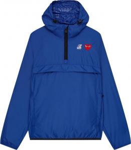 Куртка Comme des Garçons PLAY x K-Way Half-Zip Packable Jacket 'Blue', синий