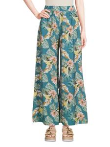 Широкие брюки с анималистичным принтом Renee C., цвет Multicolor