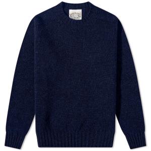 Свитер Jamieson's Of Shetland Crew Knit, темно-синий