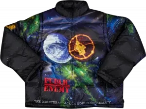 Куртка Supreme x Undercover x Public Enemy Puffy Jacket 'Multi', разноцветный