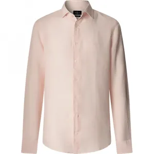 Рубашка Hackett Essential GMD Linen Kent, розовый
