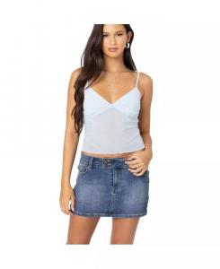 Женская майка Serafina из прозрачной сетки Edikted, синий