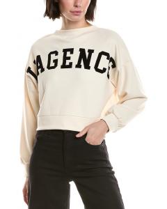 Укороченный свитшот L'AGENCE Luvia L'Agence, белый