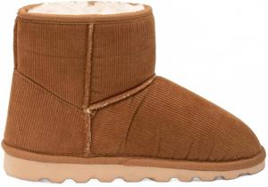 Женские уютные ботильоны в каштановом вельвете Corkys Footwear, Chestnut Cordurory