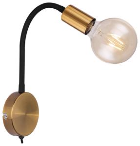 Настольная лампа Globo черный, золотой ширина/высота: 30/43 см