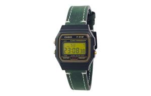 CASIO Ретроффит серия кварцевый механизм натуральная кожа ремешок женские часы черный циферблат