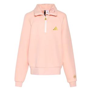 Вязаная толстовка с круглым вырезом для детей Adidas, светлый розовый